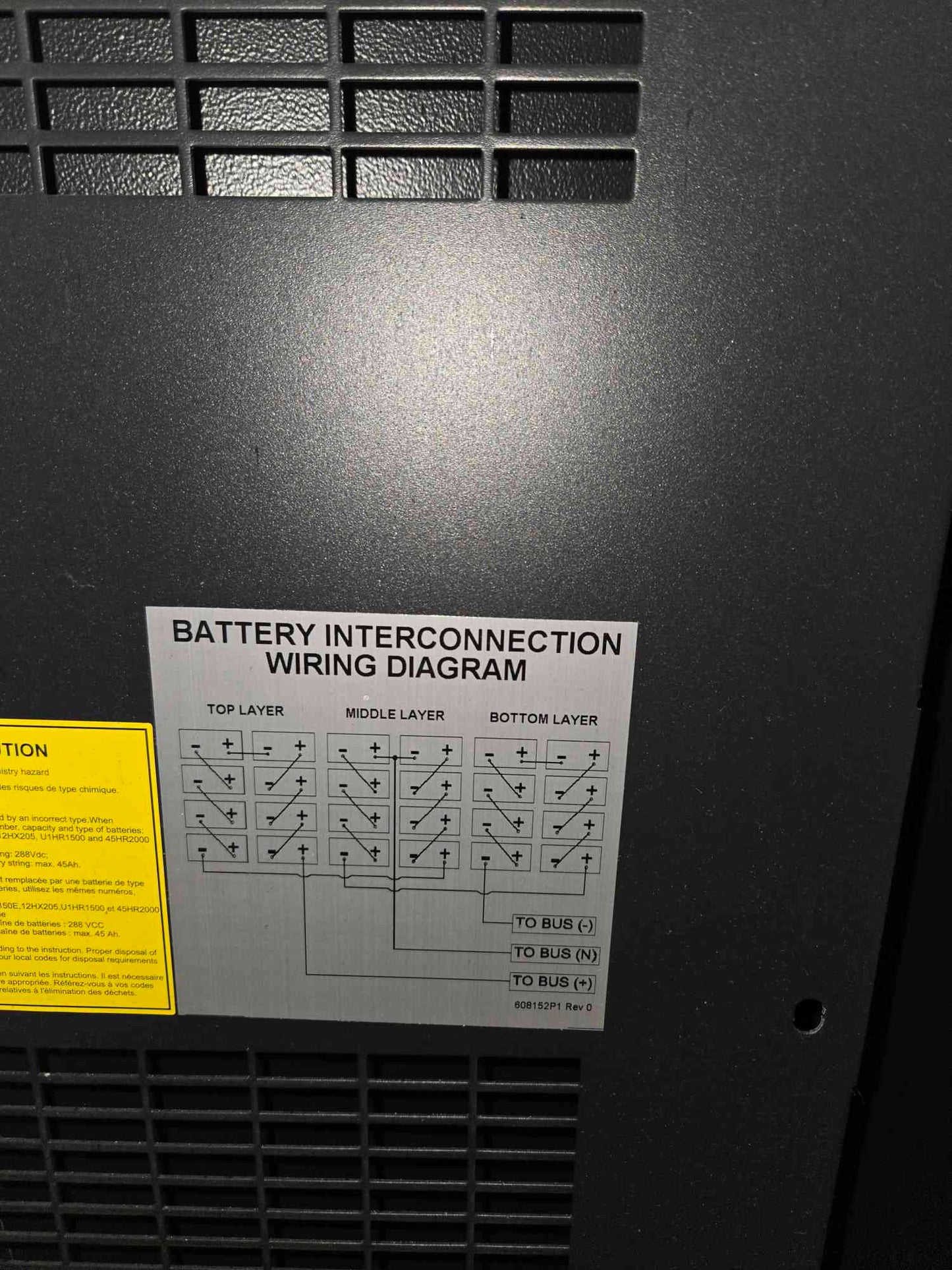 10KVa Liebert eXM 47SA010AOCFOL17 UPS 208/120V '16 w/24 Batteries