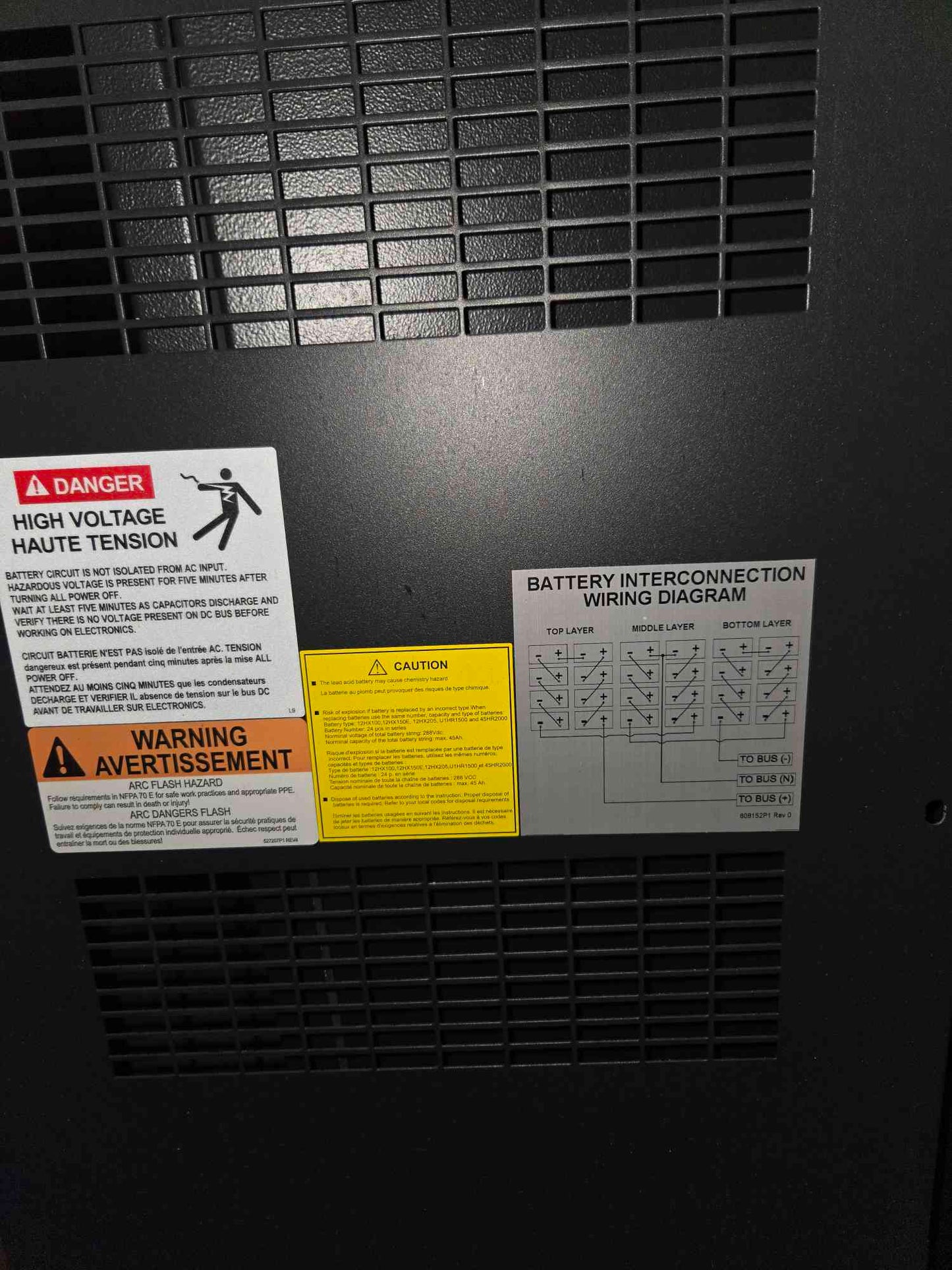 10KVa Liebert eXM 47SA010AOCFOL17 UPS 208/120V '16 w/24 Batteries