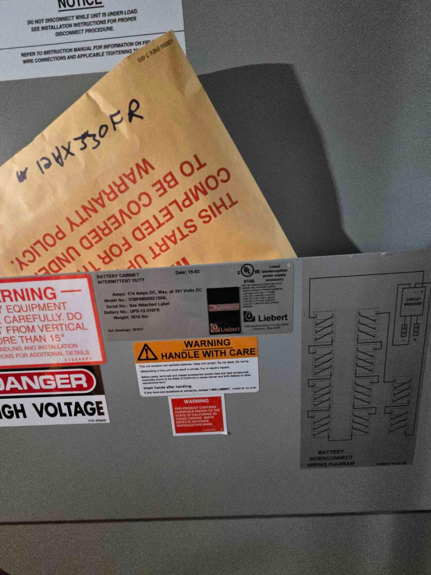 80kva Liebert NPower UPS 480Vac 87A 60Hz '02