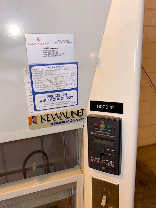 Kewaunee Fume Hood 10'(S6LLST0838)