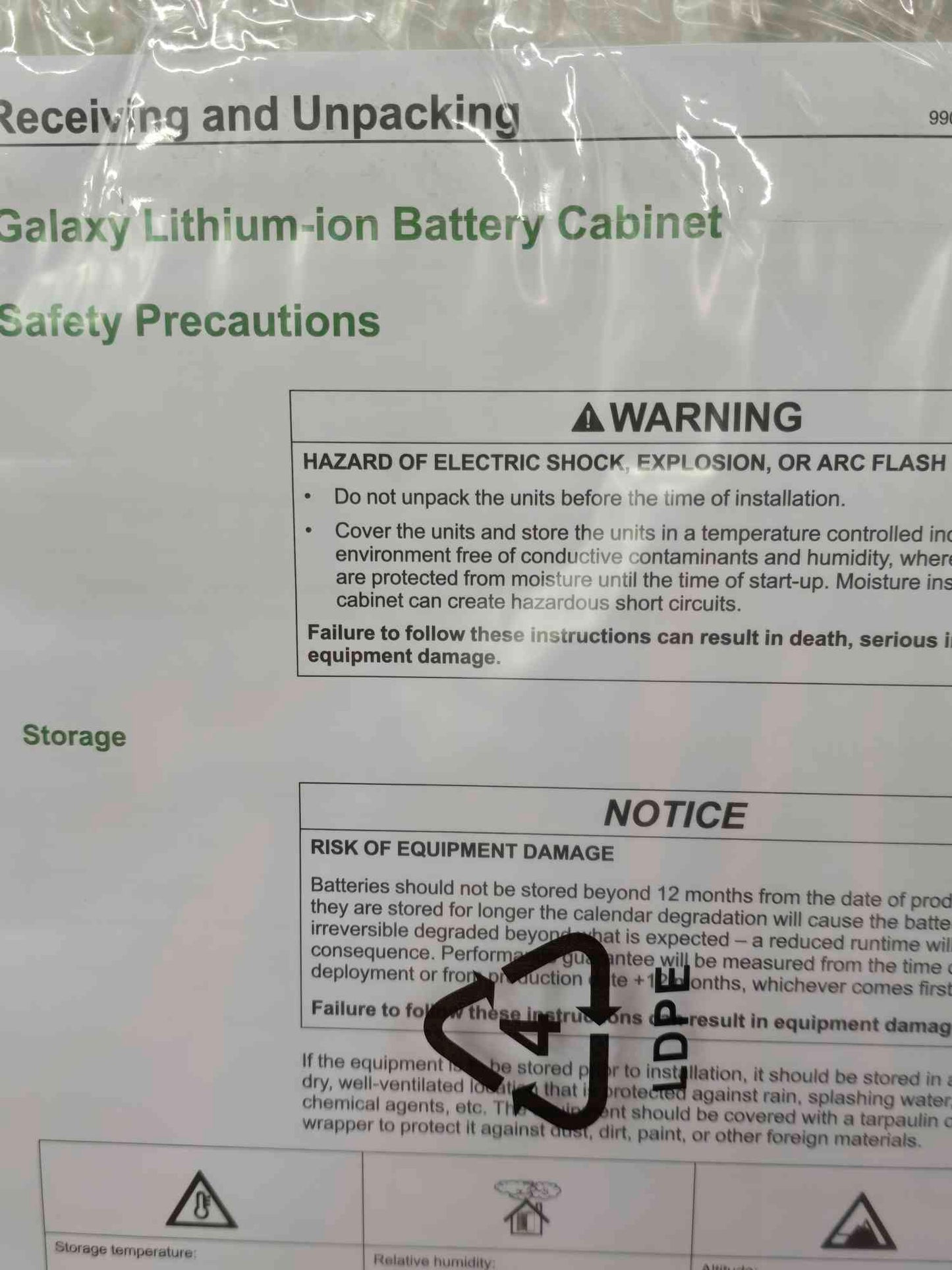 Schneider Electric Galaxy Lithium-ion Battery Cabinet (SKU: 111352)