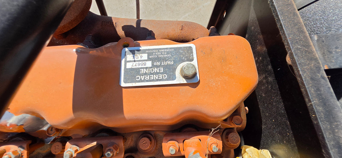 Generac 50kW Diesel Generator 4-Cyl Turbo Engine Sub Base Fuel Tank 869 Hours
