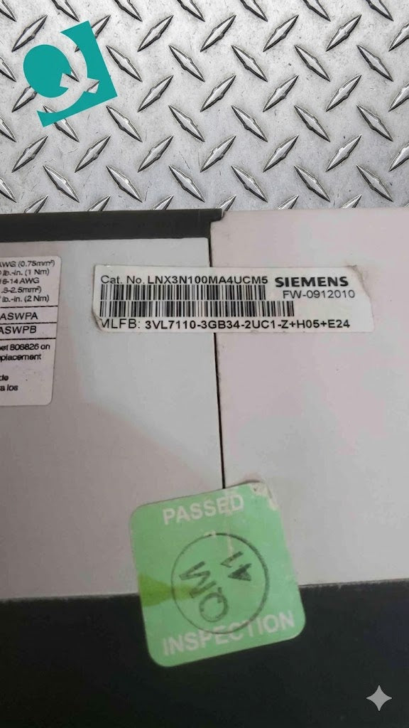 Siemens 1000A 600V 3 Pole Breaker LNX3N100MA4UCM5 (SKU: 112380)