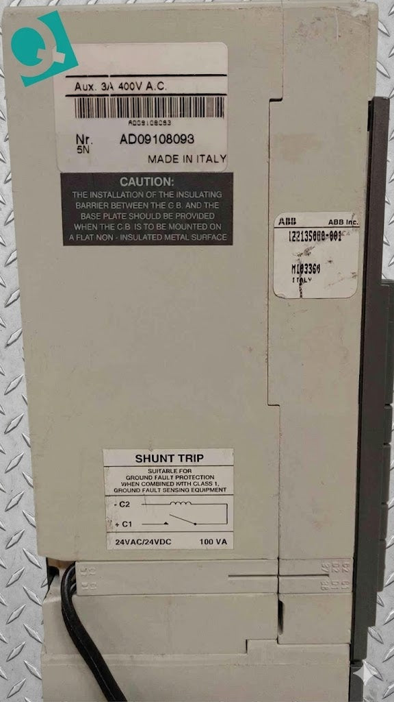ABB Sace S5N 300A 600VAC 600VDC 3 Pole Circuit Breaker-300(104606)