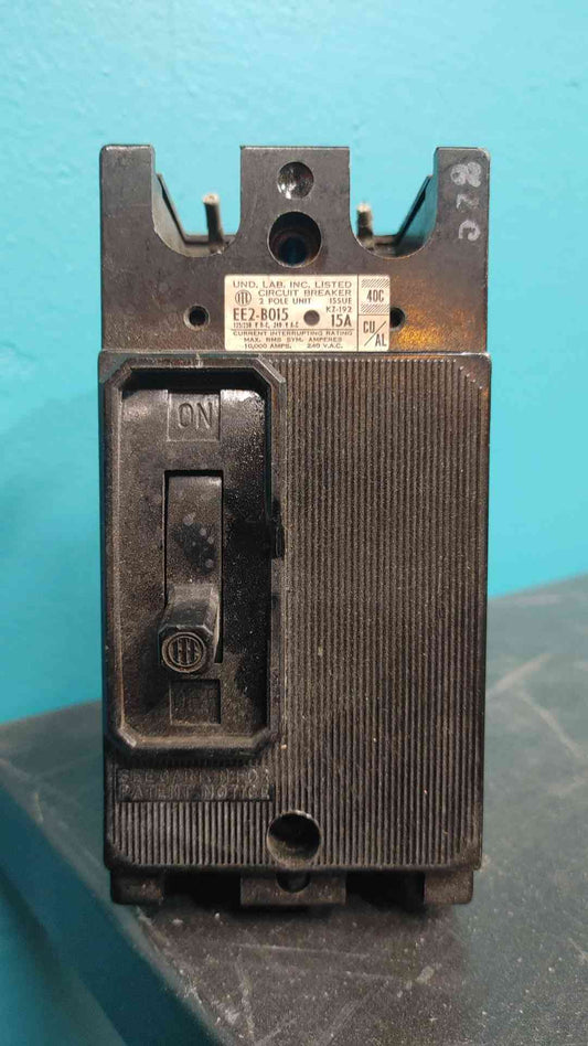 ITE Siemens EE2-B015 15 Amp 2 Pole 240V Bolt-On Circuit Breaker Obsolete