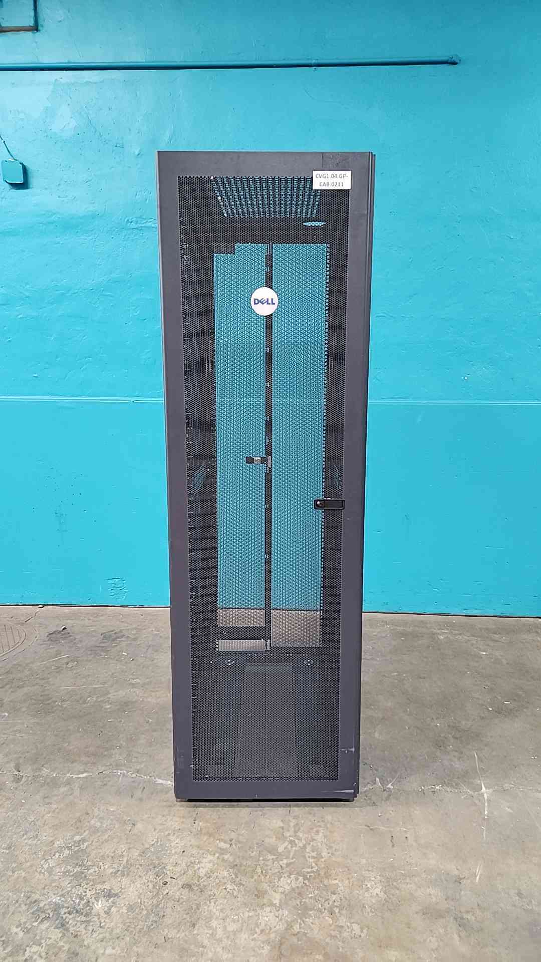 Dell PowerEdge 4210 42U Server Rack Cabinet Enclosure 0GJ575 PS38S Rolling