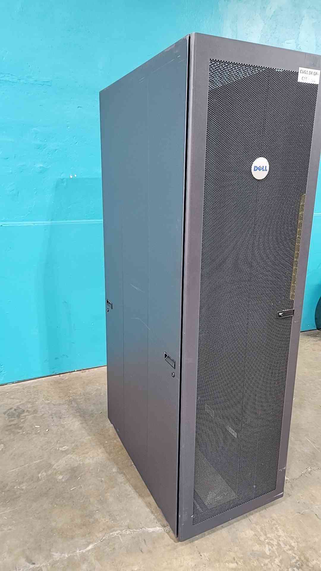 Dell PowerEdge 4210 42U Server Rack Cabinet Enclosure 0GJ575 PS38S Rolling