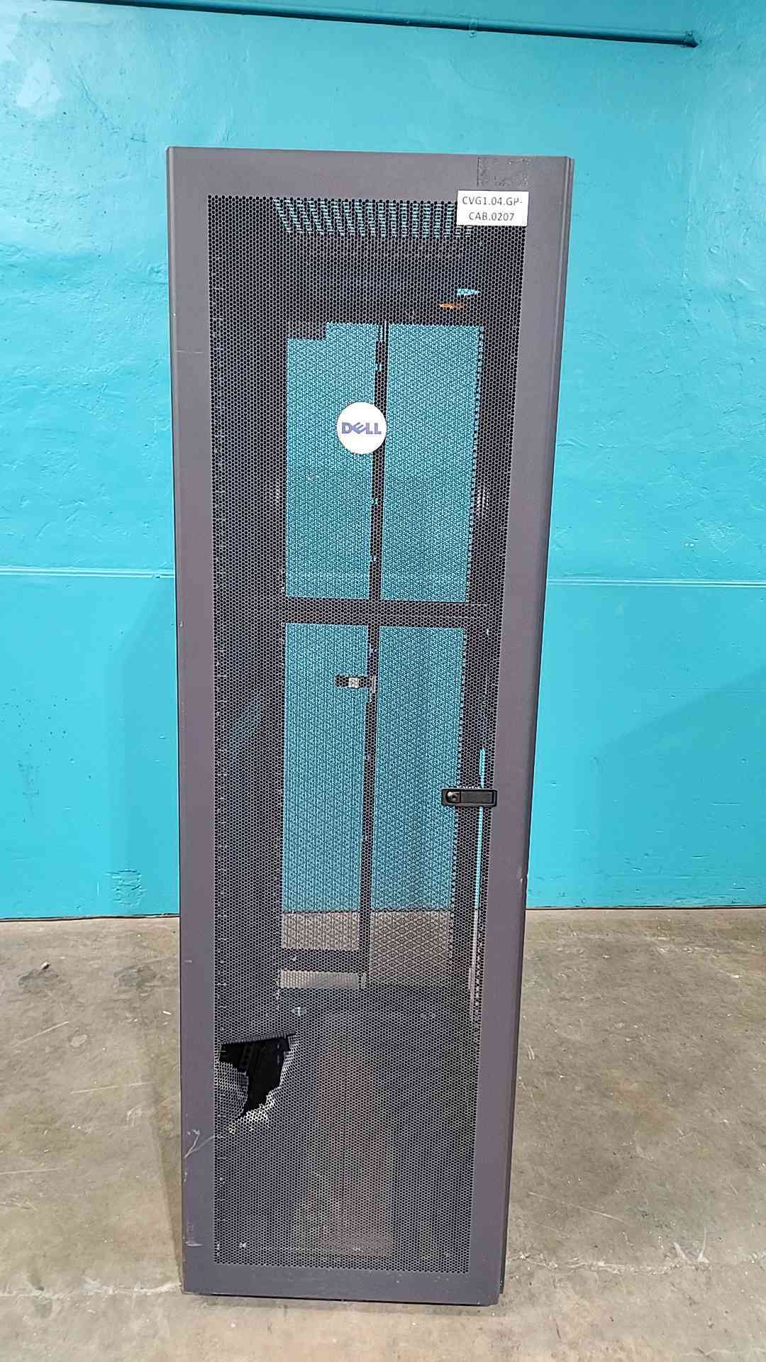 Dell PowerEdge 4210 42U Server Rack Cabinet Enclosure 0R3230 Rittal 19in Wheels