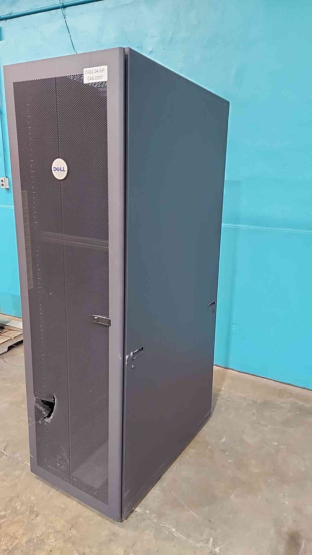 Dell PowerEdge 4210 42U Server Rack Cabinet Enclosure 0R3230 Rittal 19in Wheels
