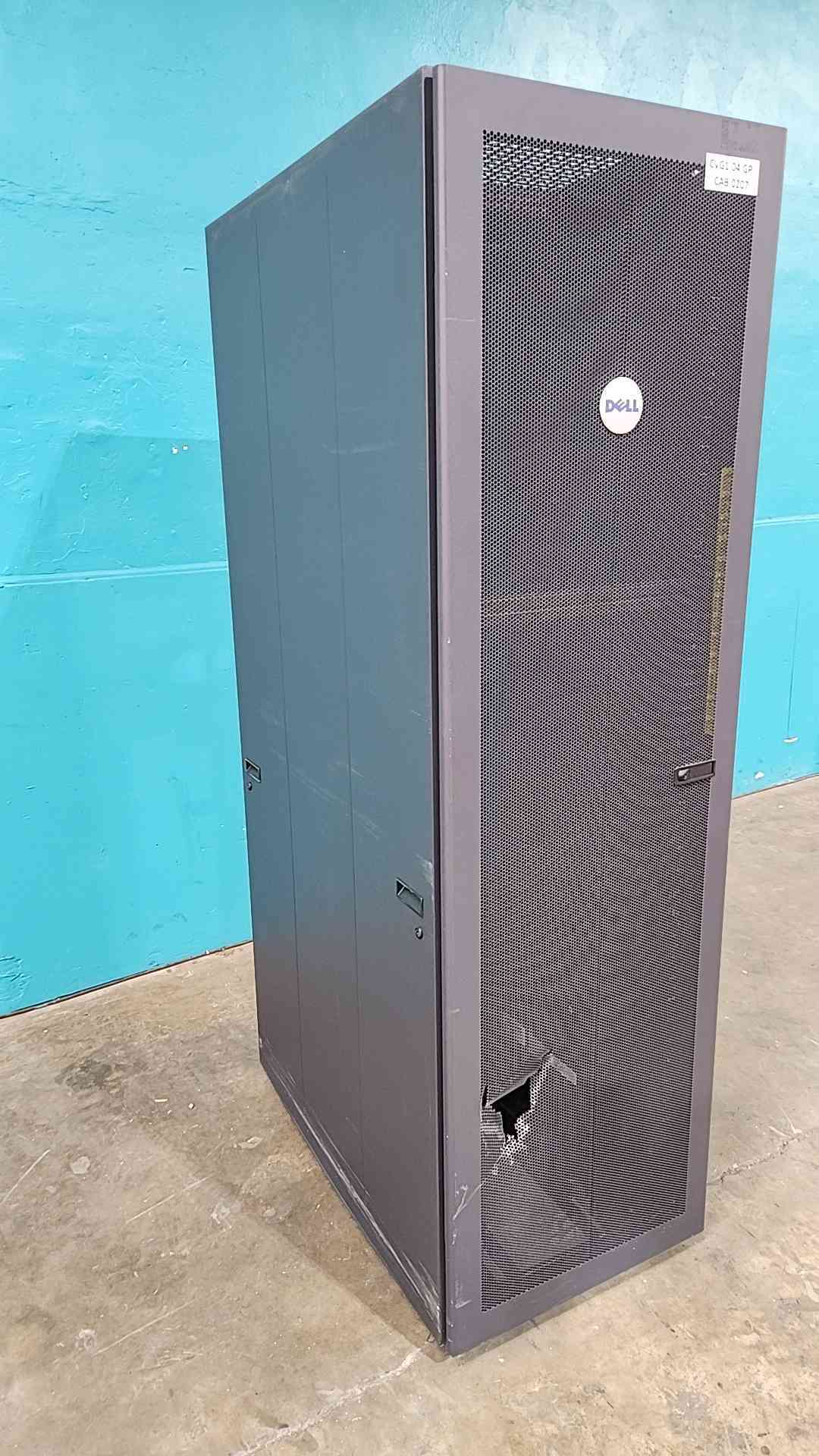 Dell PowerEdge 4210 42U Server Rack Cabinet Enclosure 0R3230 Rittal 19in Wheels