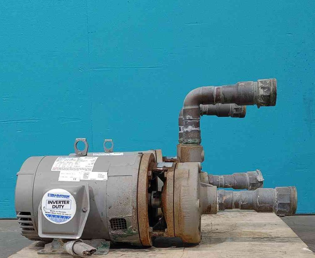 Flowserve P02-001A Centrifugal Pump 1.5x1.25x5 Marathon 5HP 3PH Motor 182TC U402