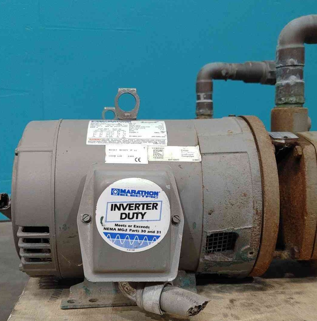 Flowserve P02-001A Centrifugal Pump 1.5x1.25x5 Marathon 5HP 3PH Motor 182TC U402