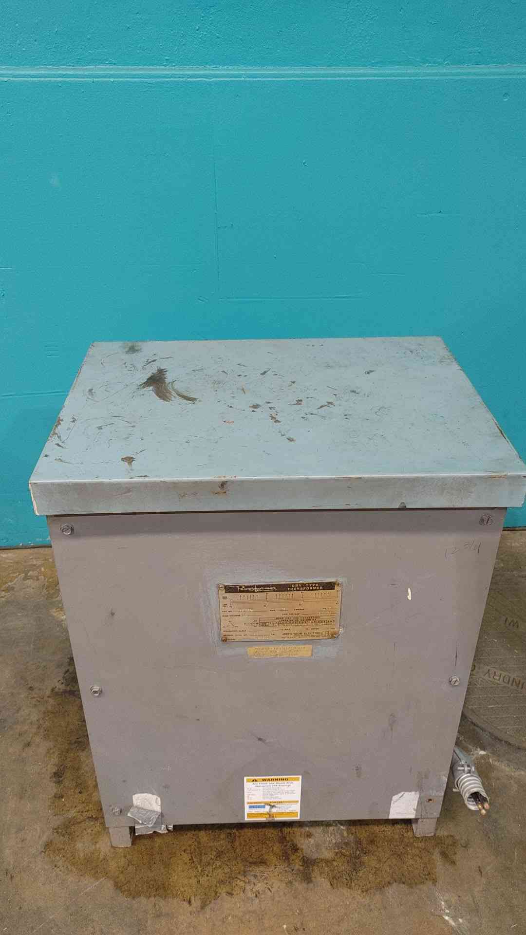 Jefferson Electric 75 kVA 480V to 208Y/120V 3PH Dry Type Transformer 223-3284