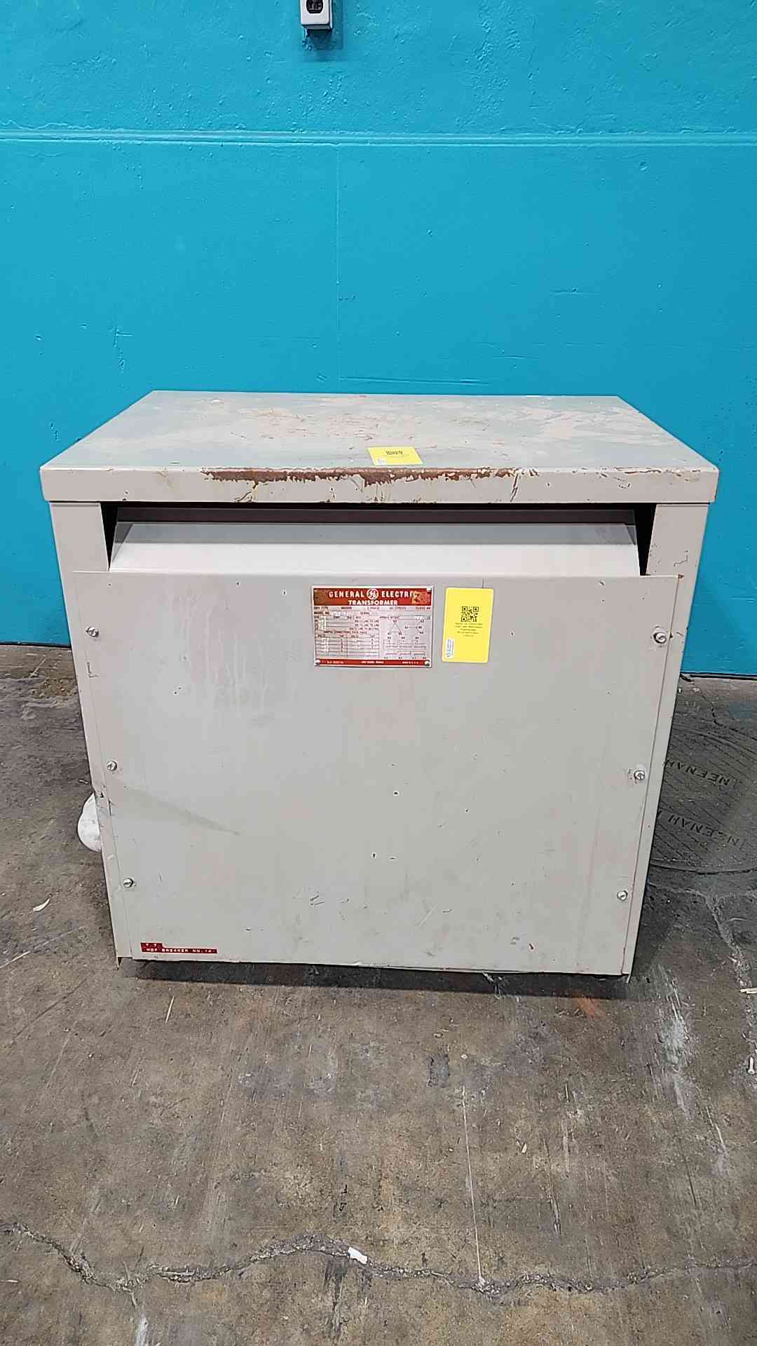 GE 75 KVA Dry Type Transformer 9T23Y3874 480V to 208Y/120V 3 Phase 3PH Indoor
