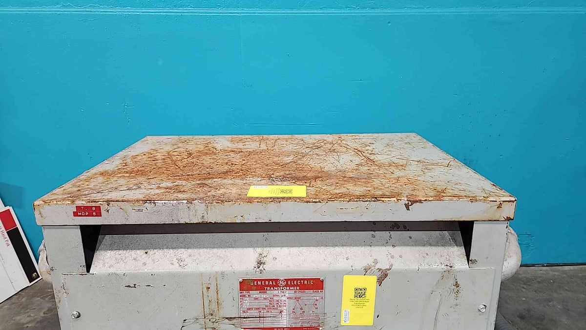 GE 75 kVA 3-Phase Dry Type Transformer 480V to 208Y/120V 9T23Y3874 Step Down