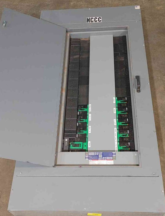 Square D HCR-U I-Line 1200A 600V Panelboard HCR548612U Enclosure w/ 9 Breakers