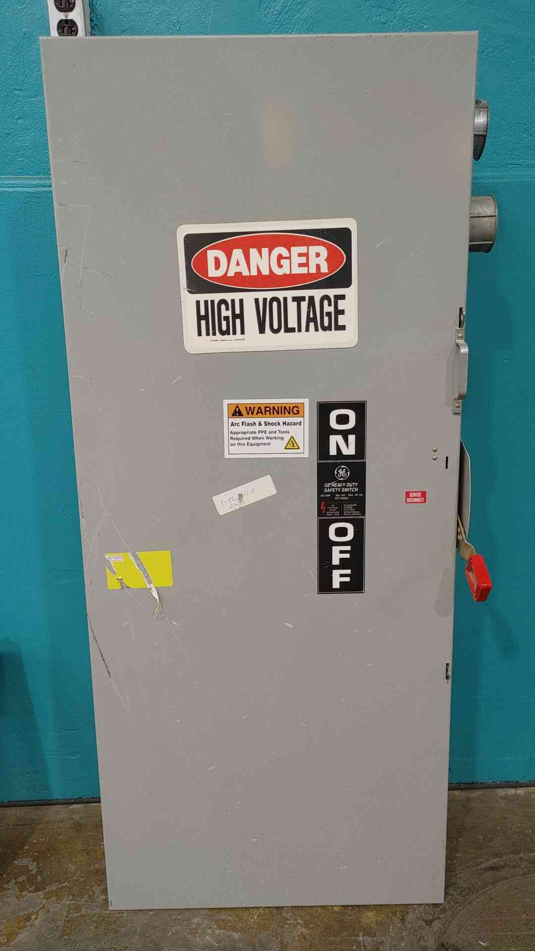 GE TH3366 600A 600V 3-Phase Fusible Heavy Duty Safety Switch Disconnect NEMA 1