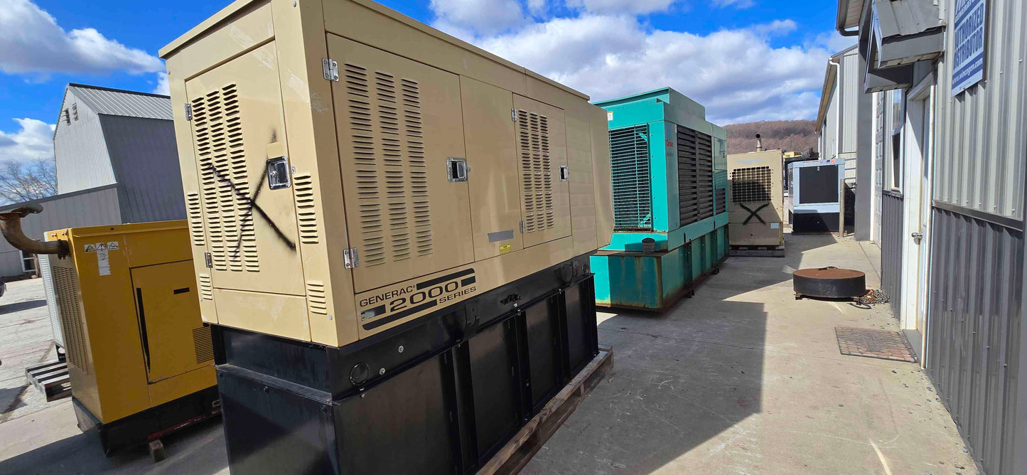 50KW Generac Generator 3.3L Daewoo Diesel 868Hrs LOAD TESTED '02
