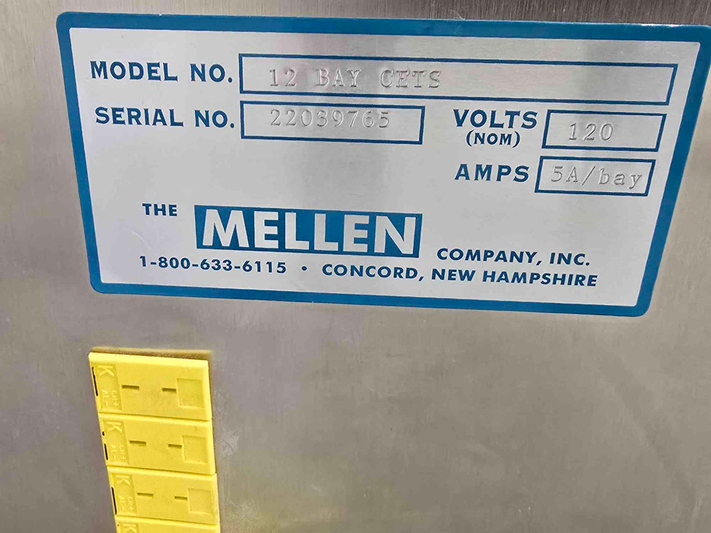 Mellen 12-Bay Controlled Environment Thermal System (CETS) Furnace 5A/Bay 120v (SKU: 112024)