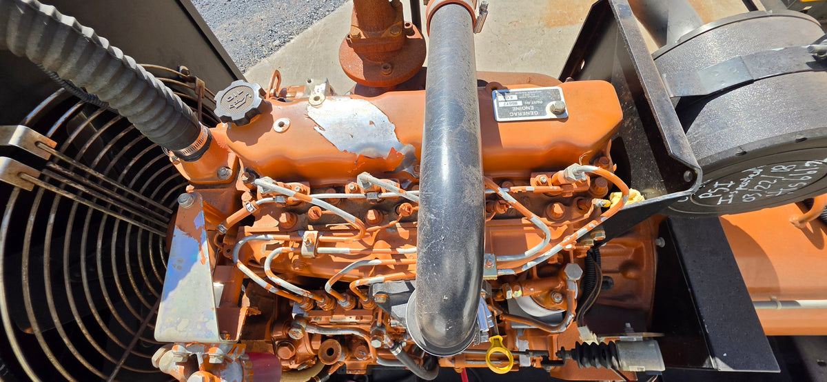 Generac 50kW Diesel Generator 4-Cyl Turbo Engine Sub Base Fuel Tank 869 Hours