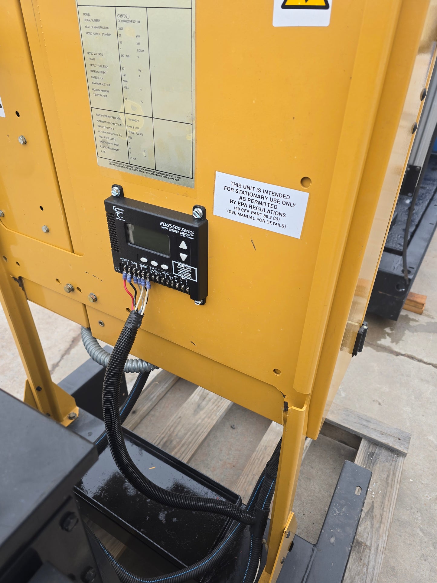 35KW Olympian 4.2L Ford Nat Gas LP Generator '03 1404hrs 1ph TESTED