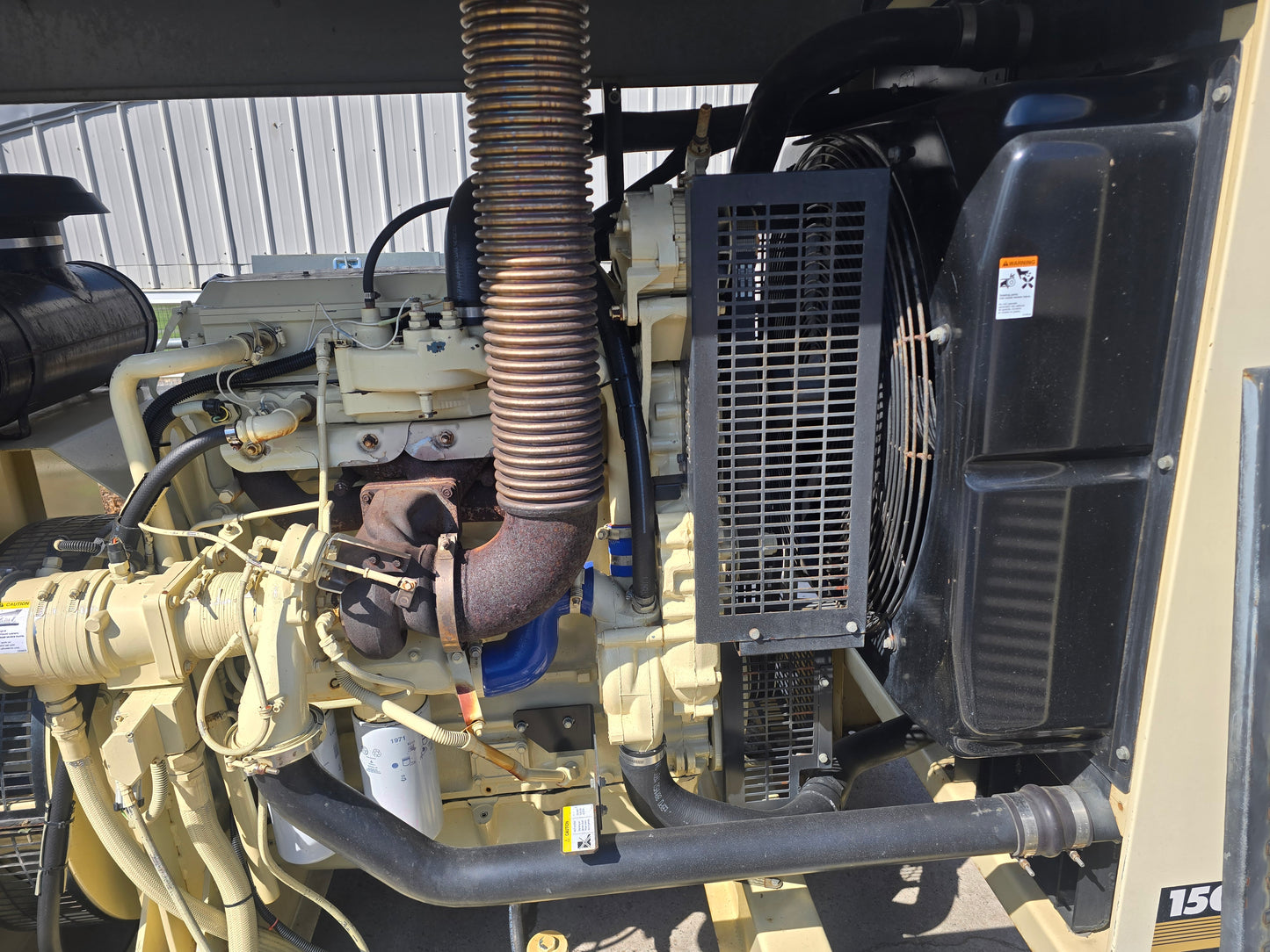 Kohler 150KW Nat Gas Generator Detroit Series 50 Enclosed 2001 203Hrs TESTED