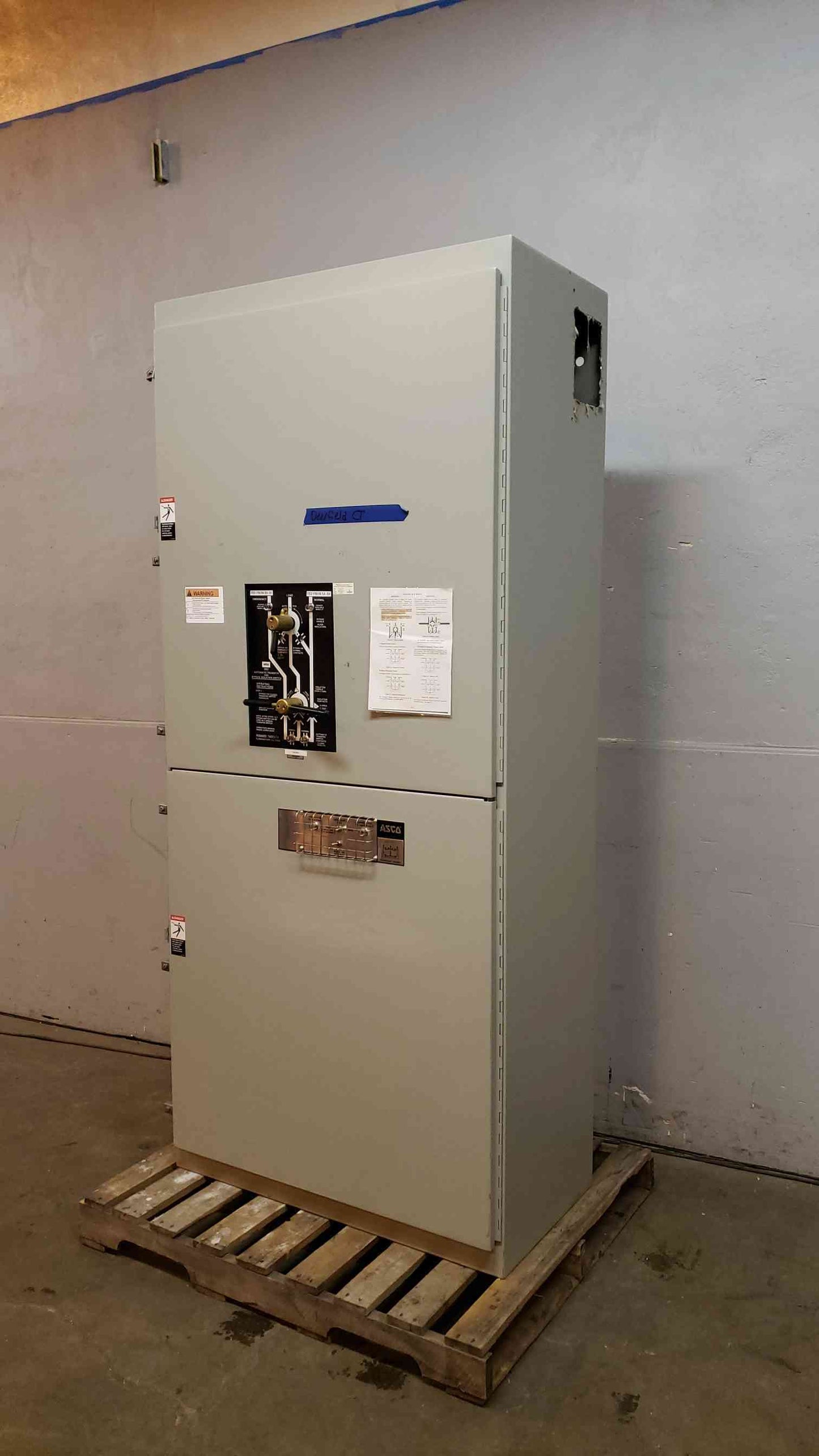ASCO ATS Bypass Isolation Switch 800A 480V 3Ph E962380097XC (SKU:14994AA)