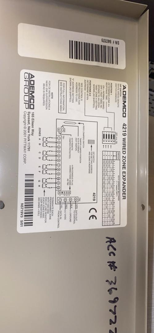 Ademco 4219 Wired Zone Expander(S6LLST5874)