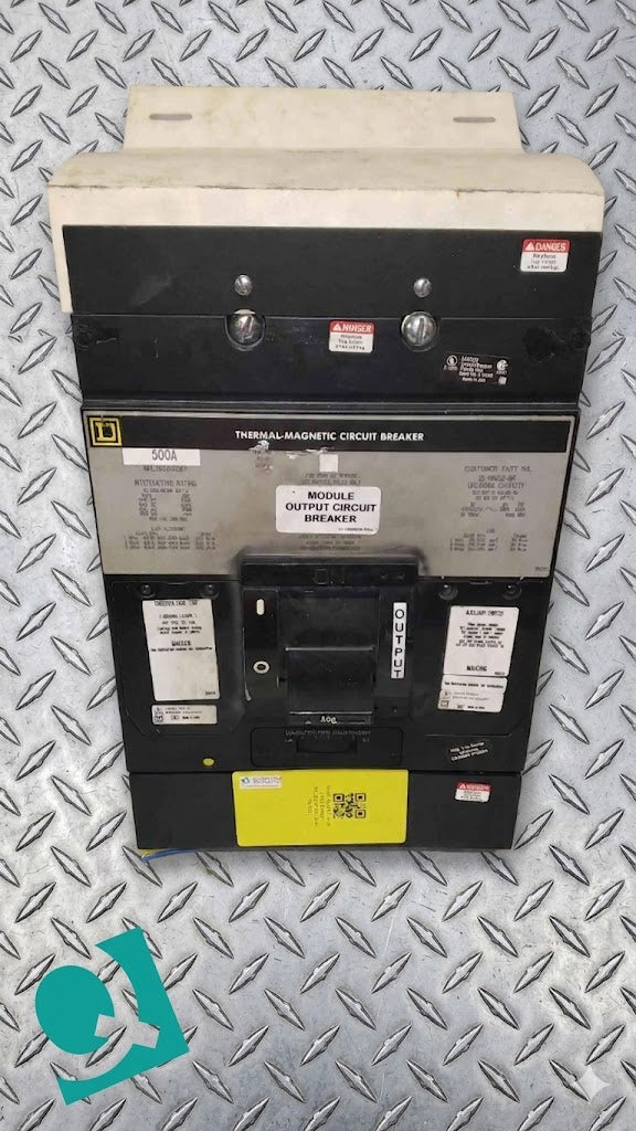 Square D 500A 3 Pole Circuit Breaker MHL365001287 (SKU: 107855)