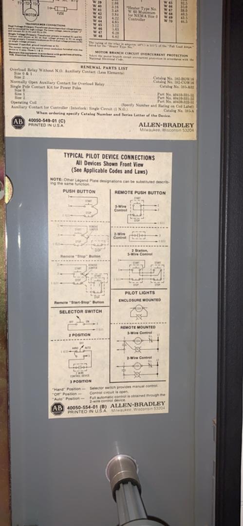 ALLEN-BRADLEY 40050-554-01 Combination Controller(S6LLST10559)