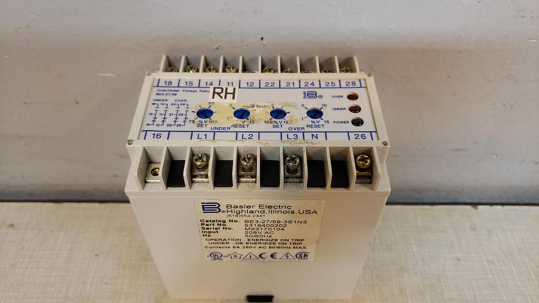 Basler Electric BE3-27/59-3S1N3(S6LLST9014)