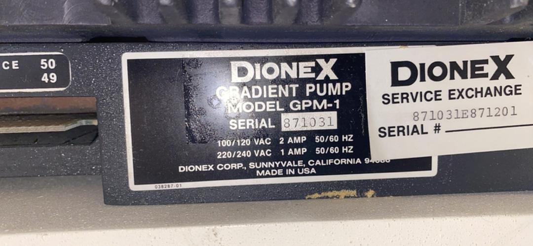 Dionex Gradient Pump GPM-1(S6LLST5357)