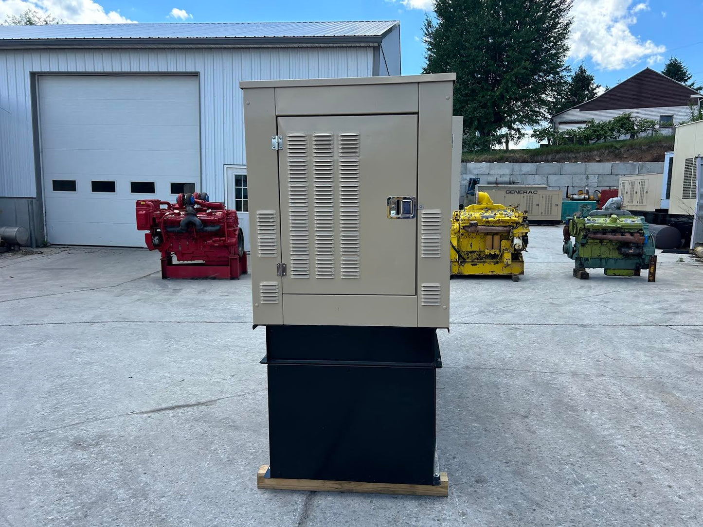 Generac 50kW Diesel Generator 3ph 277/480V Standby SD0050 163hrs Tested
