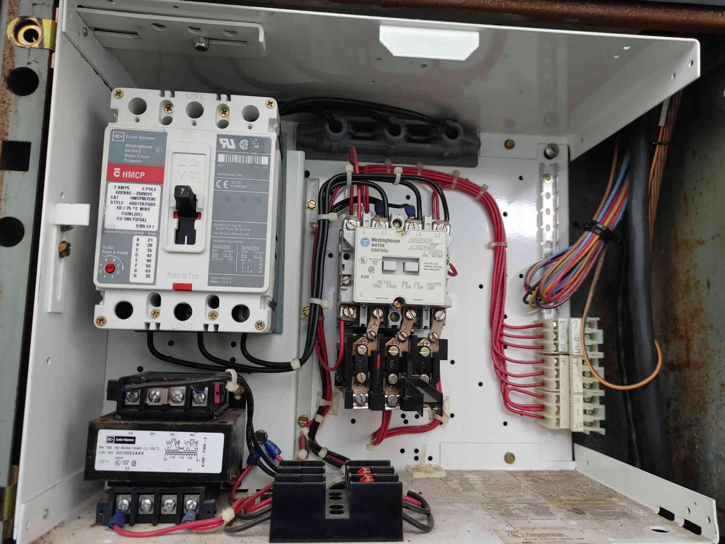 Westinghouse 2100 Five Star MCC Lineup 5 Section Motor Control Center 480V