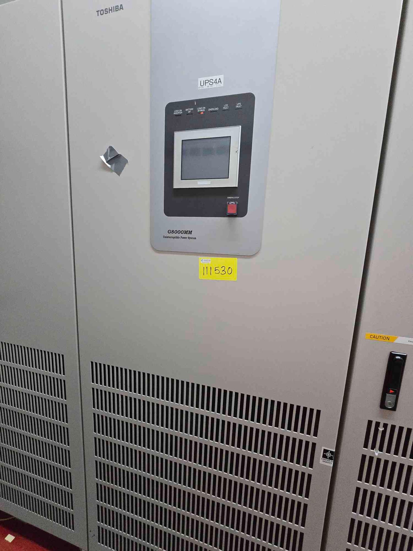 500KVA Toshiba TMEIC G8000MM UPS 480vx480v 2 Sections T8MS3 (SKU: 111530)