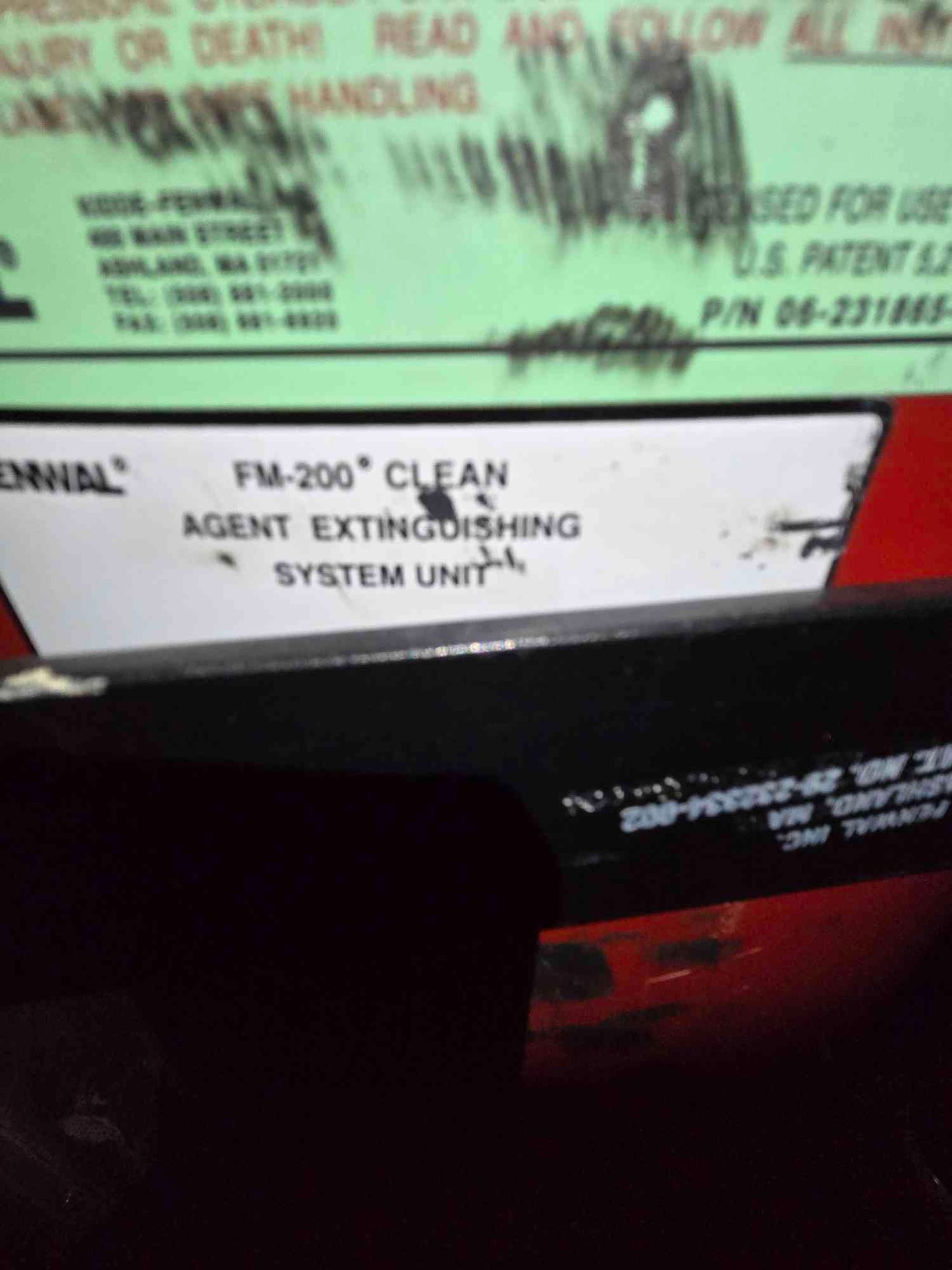 Fenwal FM-200 Clean Agent Extinguishing System Unit 516 Lbs (SKU: 111028)