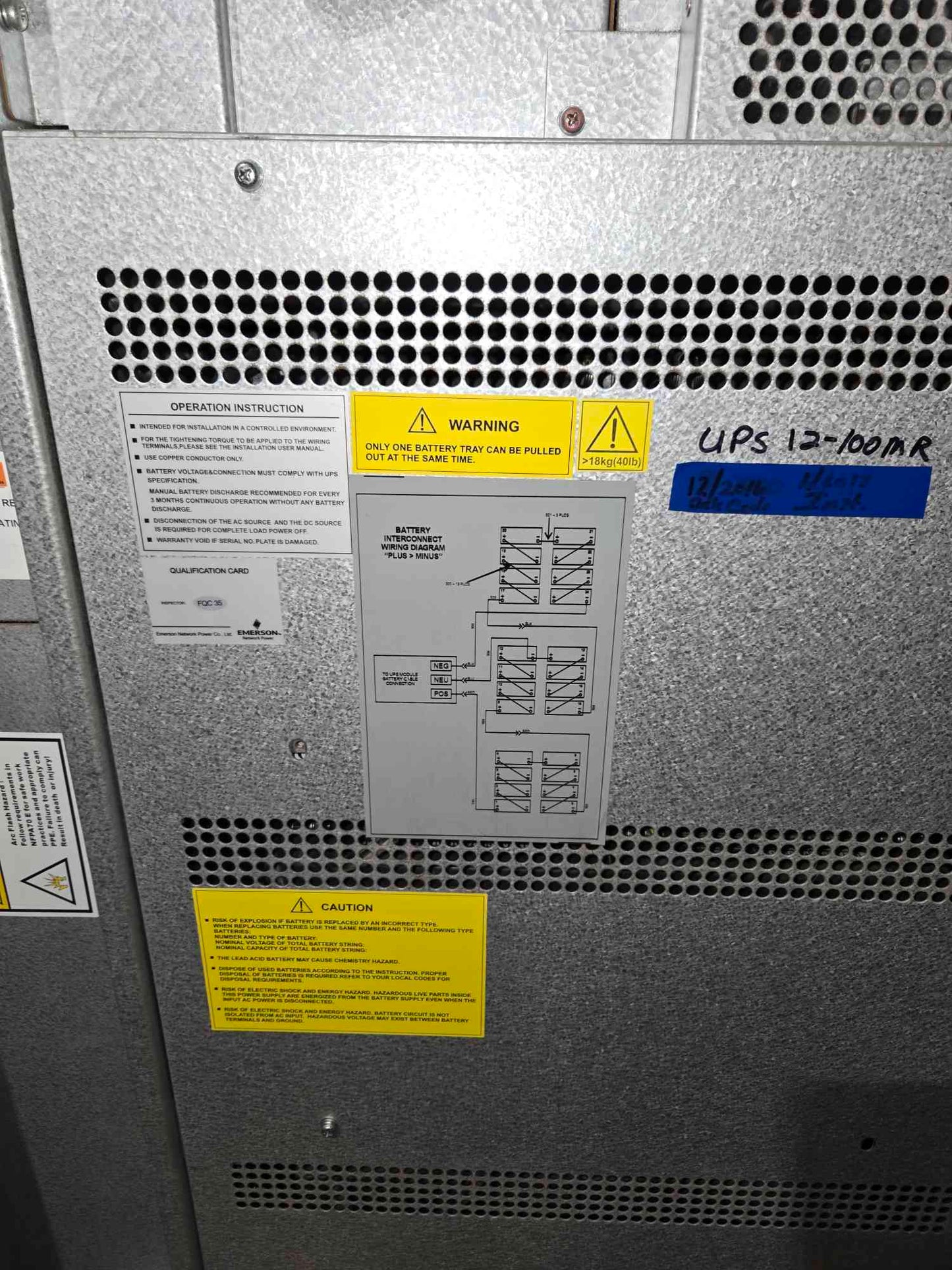 15KVA Liebert NXb15 UPS 208/120V 42A 60Hz '07