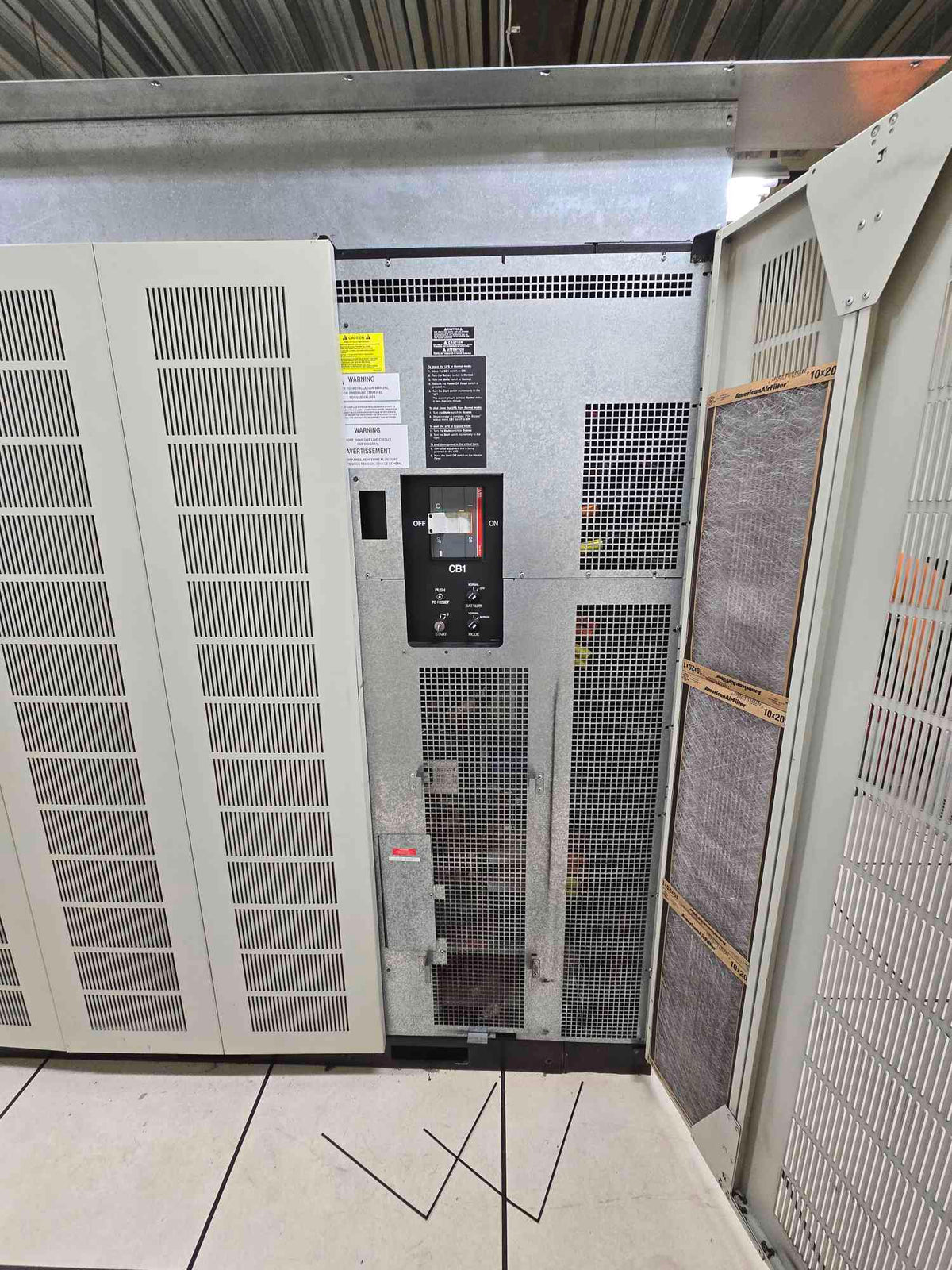 Eaton Powerware Plus 500 kVA 400kW 480V Industrial UPS & Input Transformer Lineup