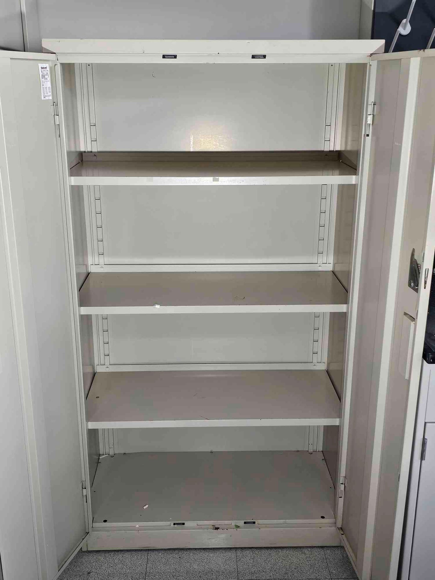 65" Tall Metal Casework Storage Cabinet with Shelves (112883)
