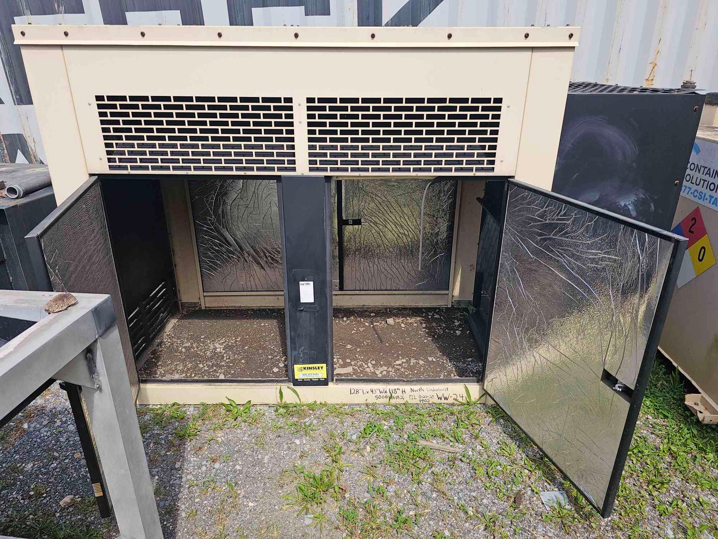 Kohler 40 kW Generator Sound Attenuated Enclosure Housing Shell