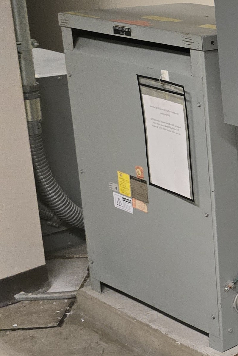 Westinghouse DT-3 75kVA 3-Phase Dry Type Transformer 480V to 208Y/120V