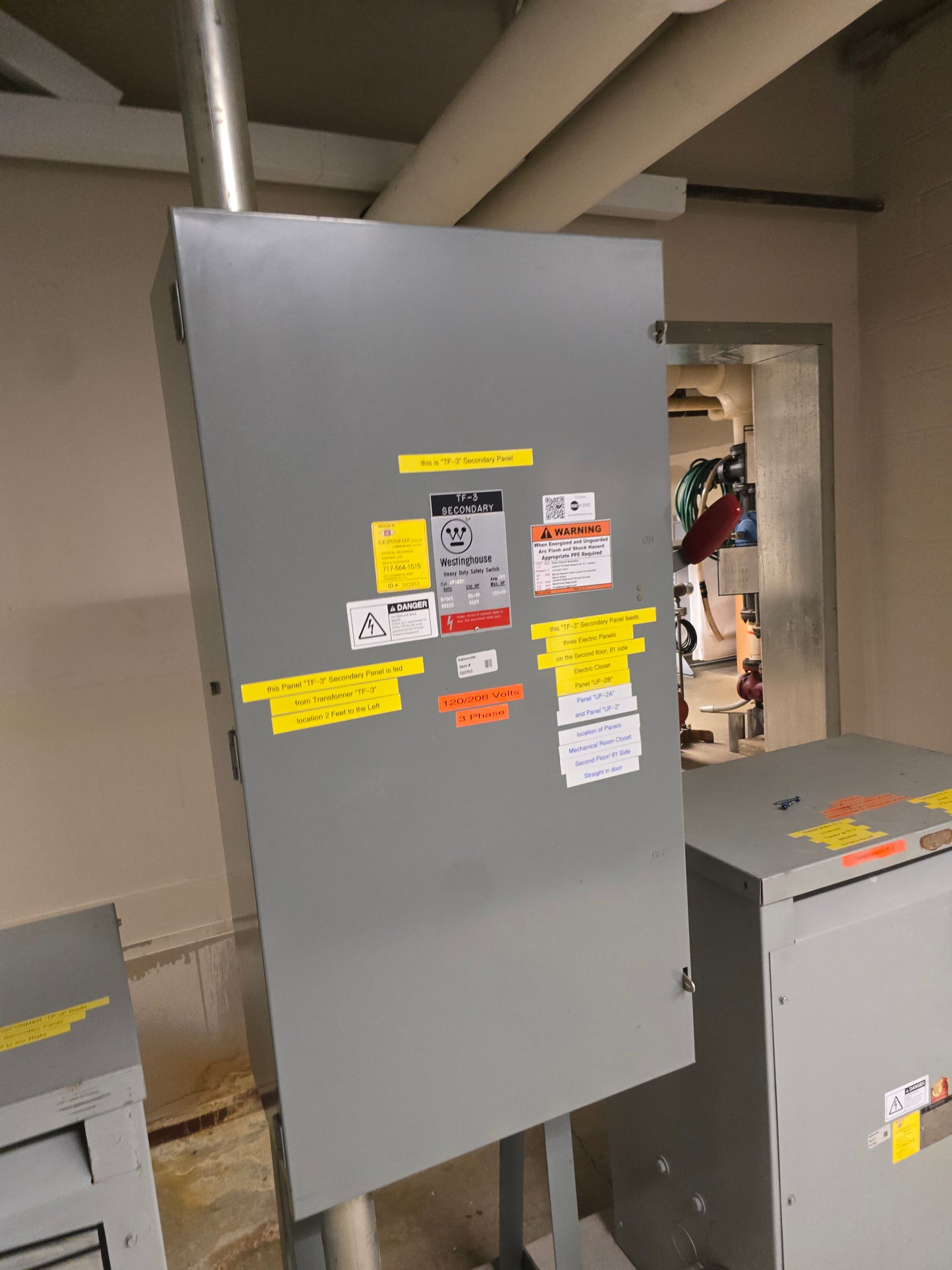 Westinghouse 400 Amp Heavy Duty Safety Switch 240V 3 Phase Fusible Disconnect