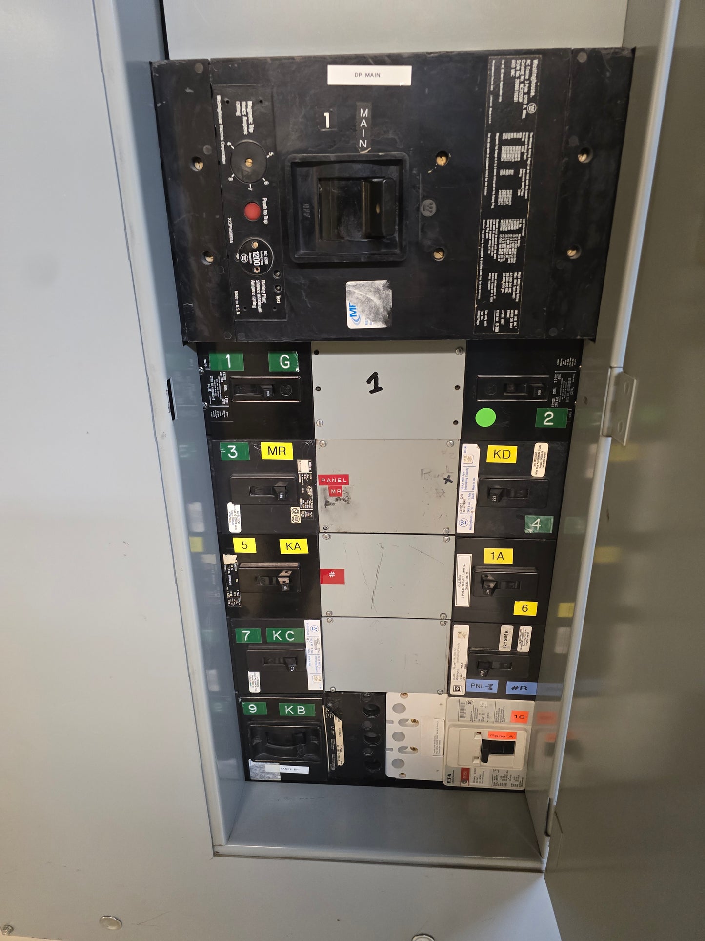 Westinghouse PRL1 Panelboard 1200A Main Breaker 120/208V 3PH 4W NC-Frame