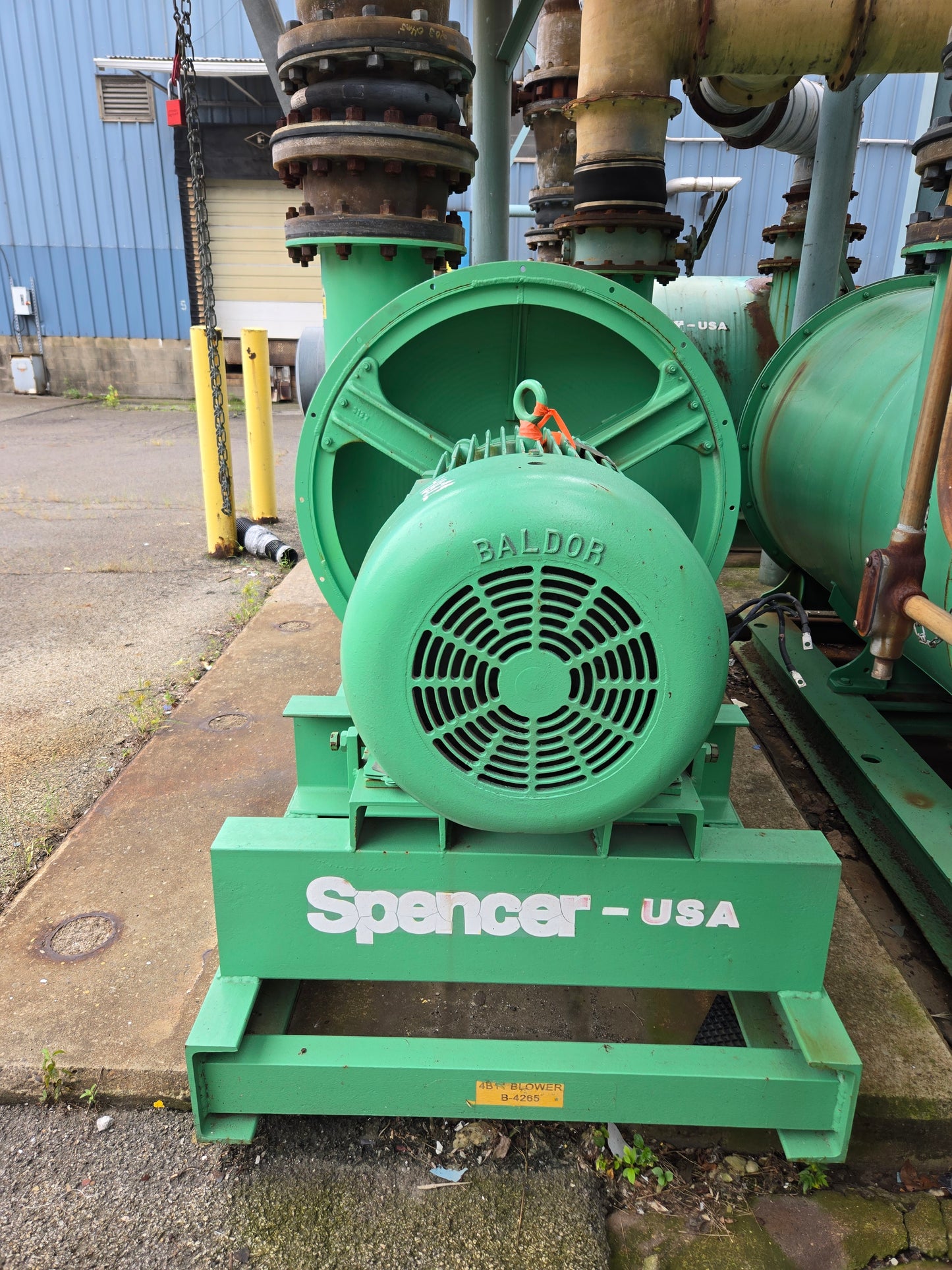 Spencer Turbine Centrifugal Blower Vacuum 100HP Baldor Motor 460V ECP4402T-4