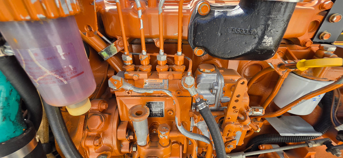 Generac 50kW Diesel Generator 4-Cyl Turbo Engine Sub Base Fuel Tank 869 Hours