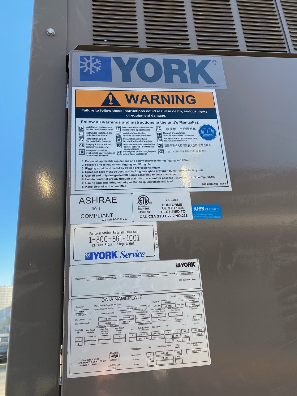 50 Ton York Chiller