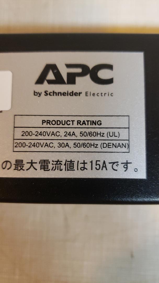 APC AP7541 30A PDU 0U 200/208v Basic C13 & C19 Outlets S6LLST11054(S6LLST11054)