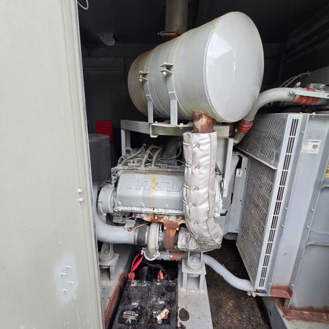 MTU 350kW Continuous Diesel Generator Marathon 433PSL7520 277/480V 2000 Gal Fuel Tank Enclosed