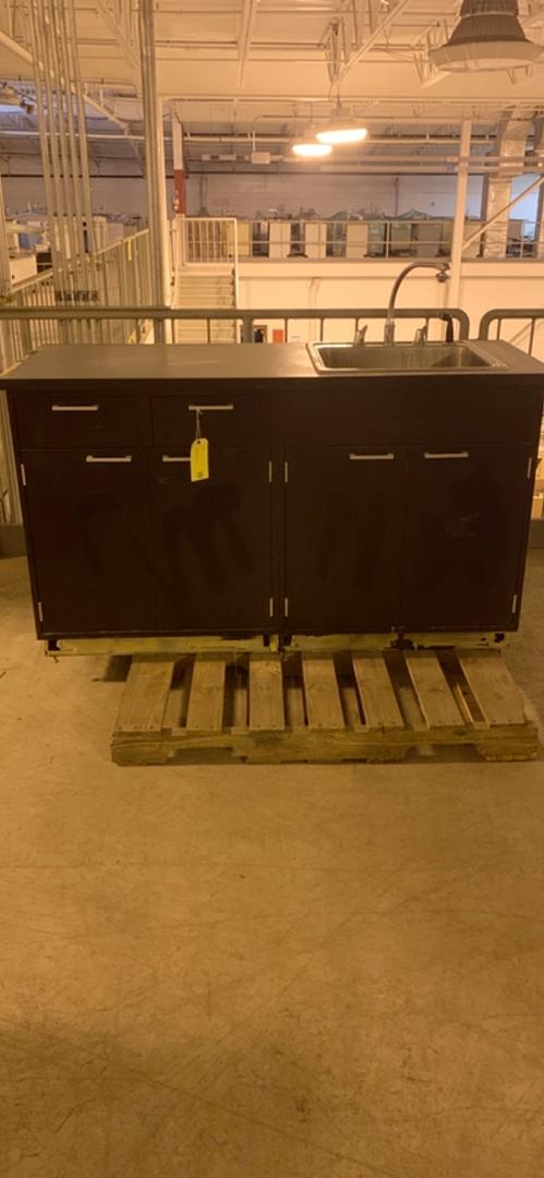 St Charles 5' Lab Casework Sink Assembly Stainless Steel Basin Laboratory Unit(S6LLST0538)