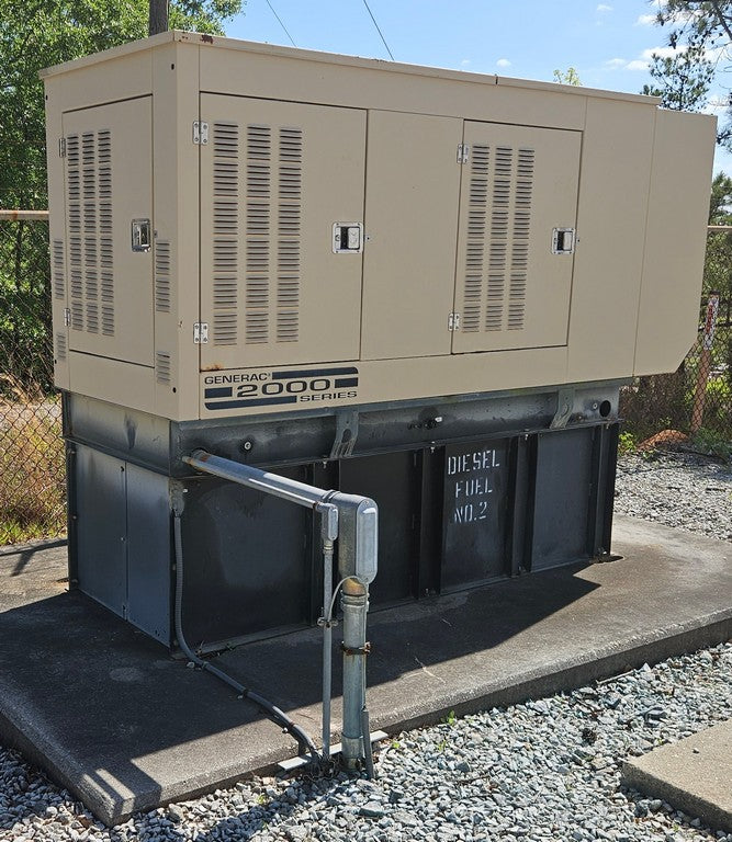 50KW Generac 1490130300 208.3A 120/240V 1PH Diesel 279.8 Hrs. TESTED (SKU: 114040)